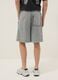 Grey cotton-blend shorts with elasticated waist_2