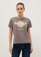 Grey pure cotton regular fit T-shirt with Hard Rock Cafe logo_0