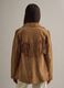 Brown genuine leather jacket regular fit with fringes_2