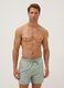 Green swim shorts with elasticated waistband and drawstring_1