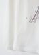 Girls' white pure cotton regular fit T-shirt_3