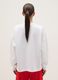 White long sleeve cotton blend regular fit top with logo_2