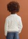 White pure cotton cable-knit oversized jumper for boys_2