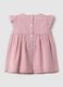 Multicolour Checked Pure Cotton Baby Dress with Ruffles, Regular Fit_1