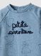 Baby blue pure cotton romper with bear print_2