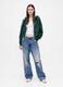 Green Knitted Hoodie with Zip_2