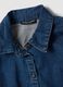 Blue slim-fit stretch cotton denim shirt_6