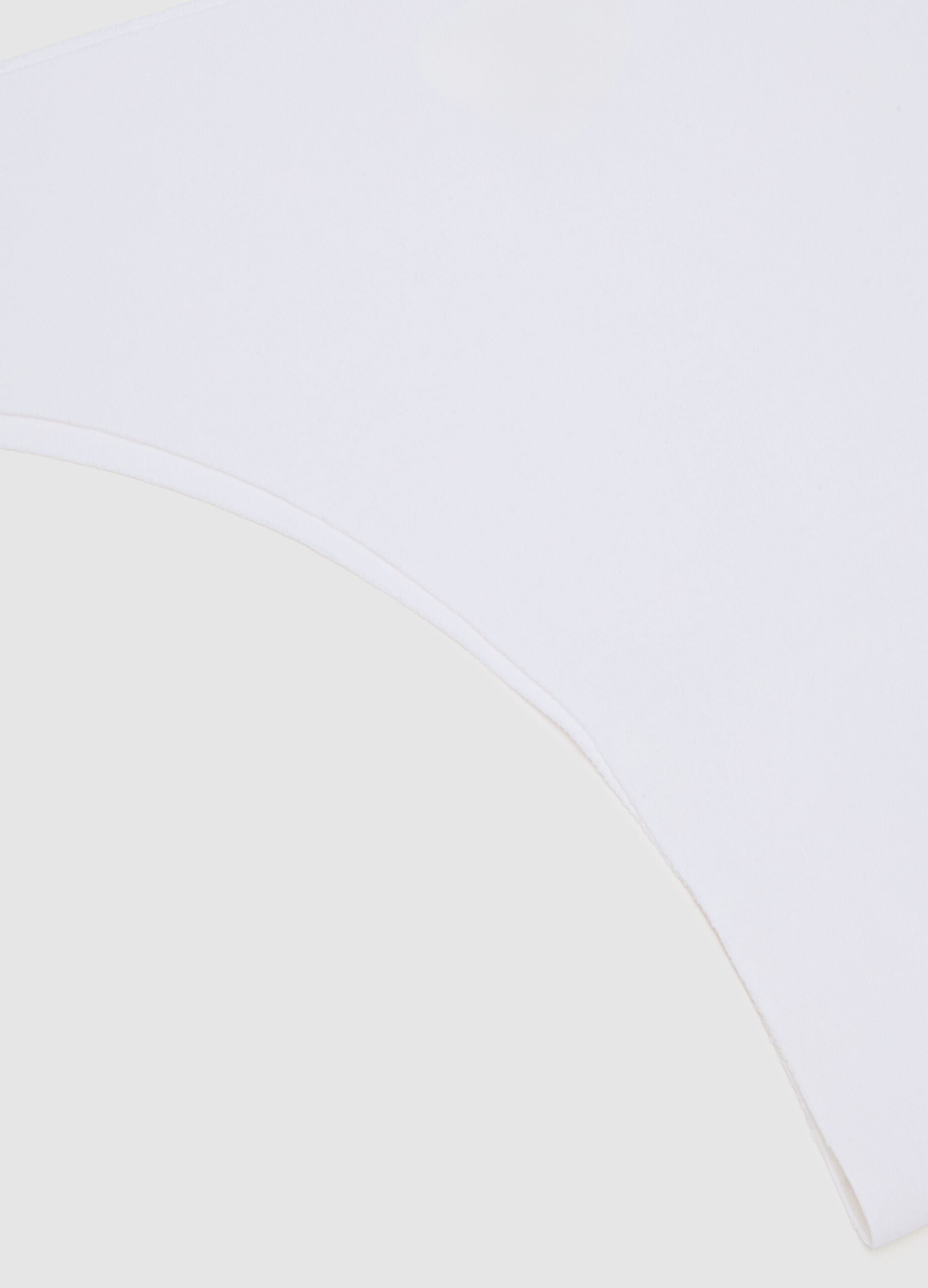 White Cotton Brazilian Briefs Regular Fit