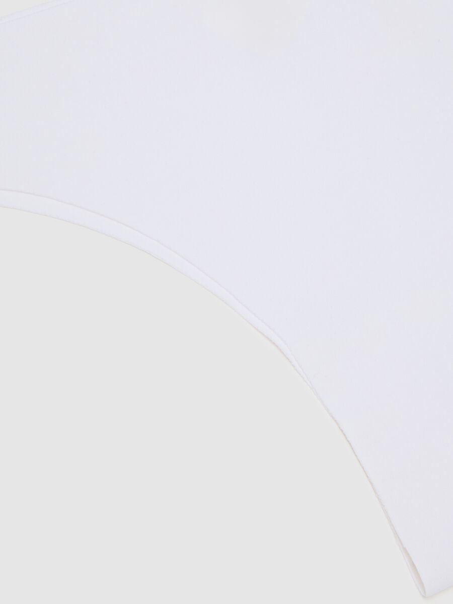 White Cotton Brazilian Briefs Regular Fit_5