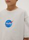 Grey pure cotton oversized boys' t-shirt with logo_2