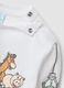 White long-sleeved pure cotton Toy Story top for baby boys_3