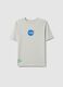 Grey pure cotton oversized boys' t-shirt with logo_3