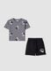 Grey set in pure cotton_0