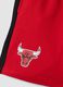 Kids&rsquo; pure cotton red shorts with Chicago Bulls print_2