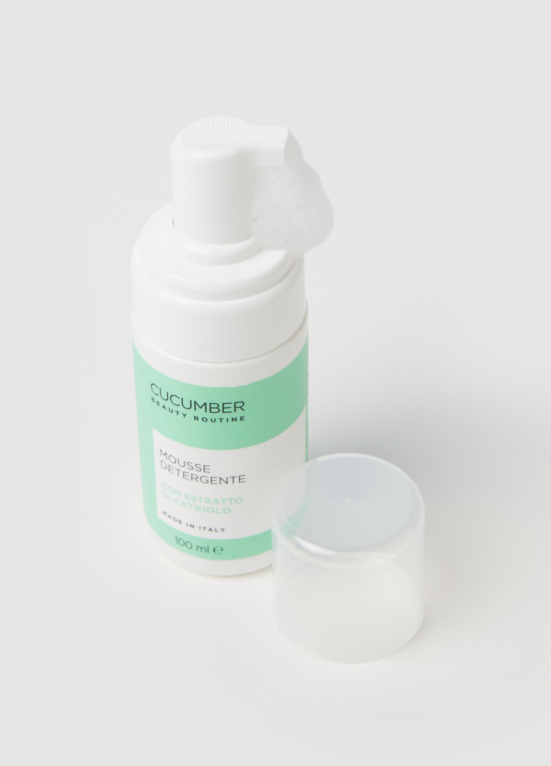 Cucumber cleansing mousse