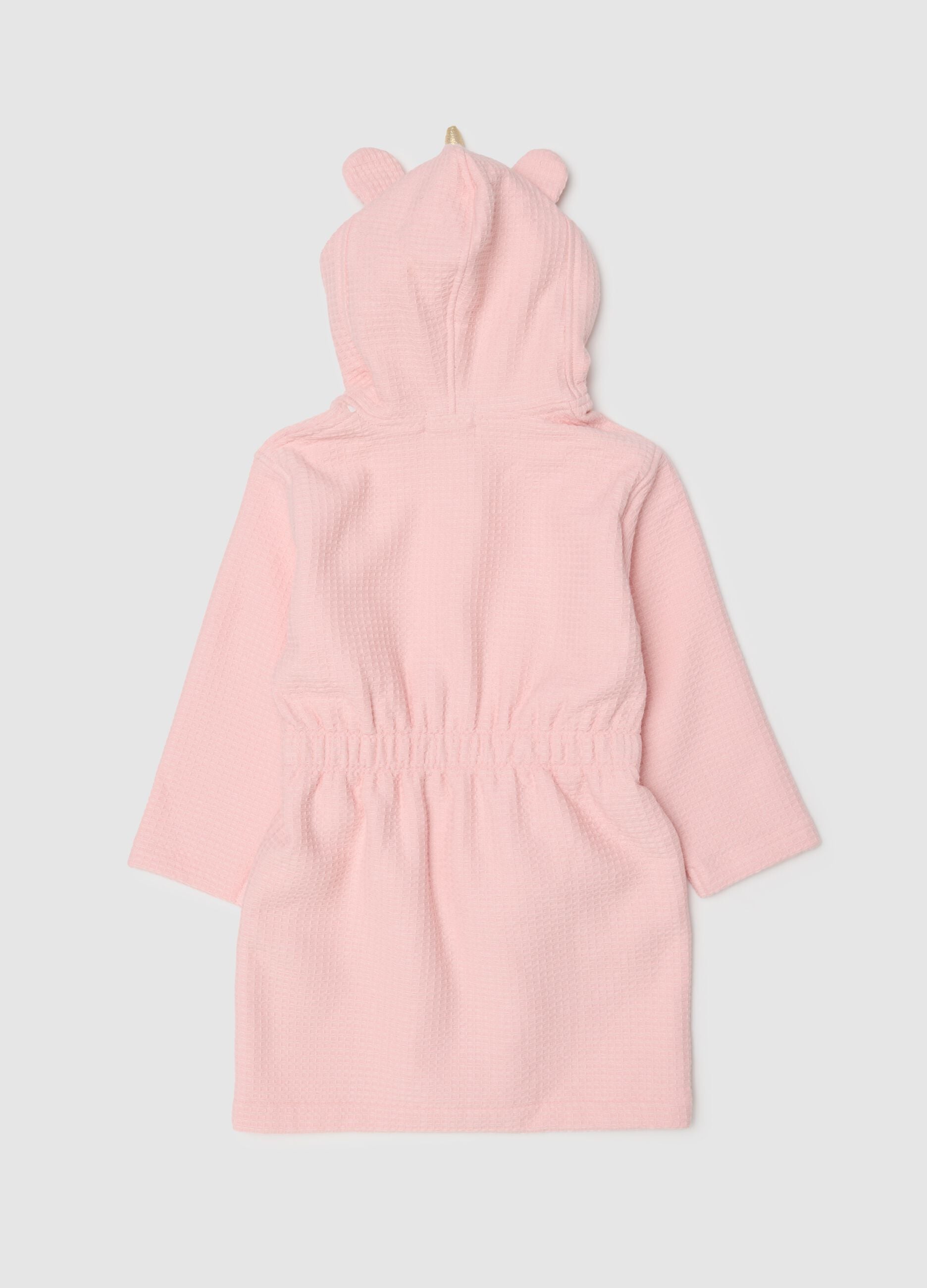 Baby Pink Unicorn Shaped Pure Cotton Bathrobe