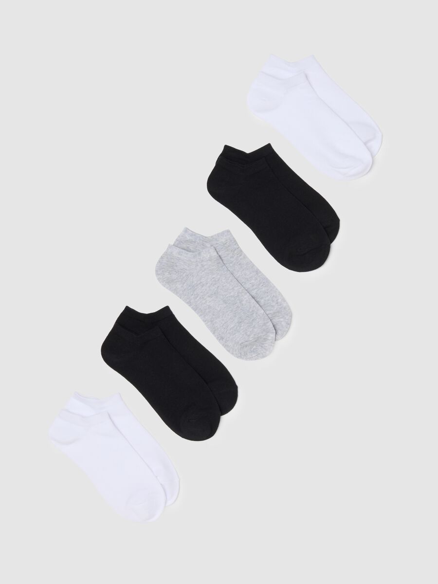 Multipack calzini corti multicolor in misto cotone regular fit_0