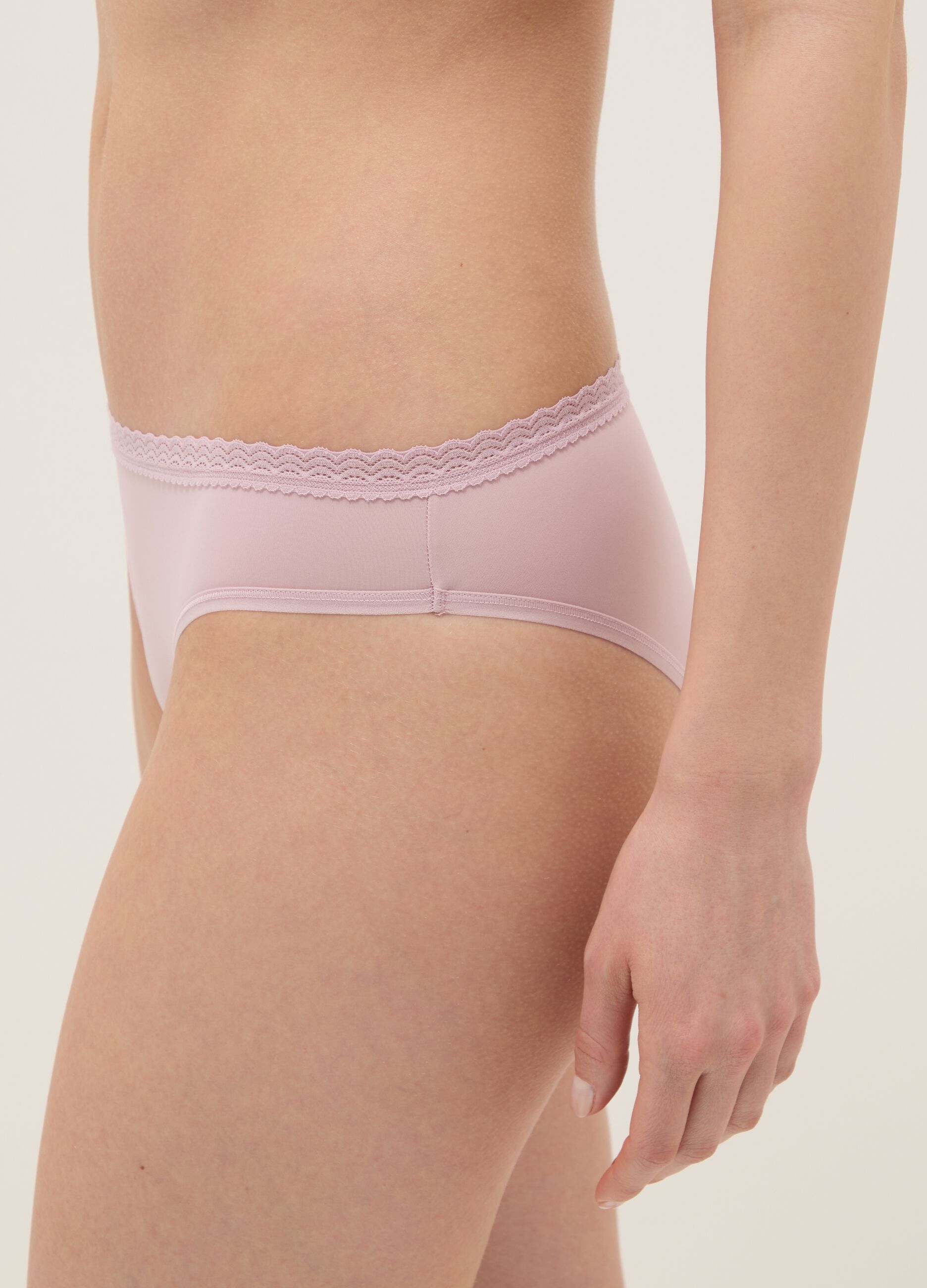 Regular Fit Pink Briefs