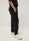 Boys' Regular Fit Black Cotton Blend Cargo Jogger Trousers_2