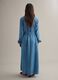 Long dress in pure blue lyocell denim regular fit with belt_2