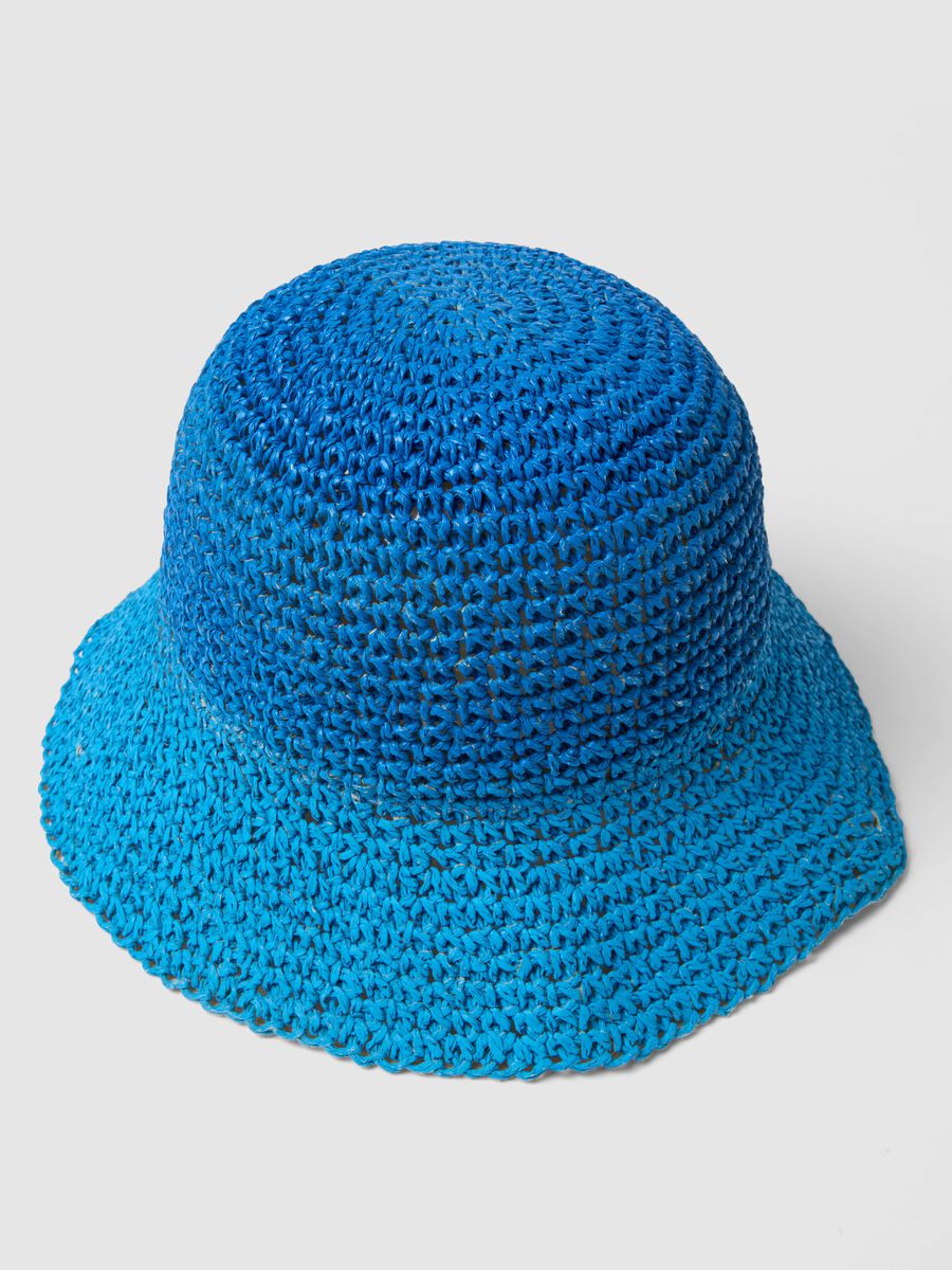 Multicolour paper fabric hat for girls_1