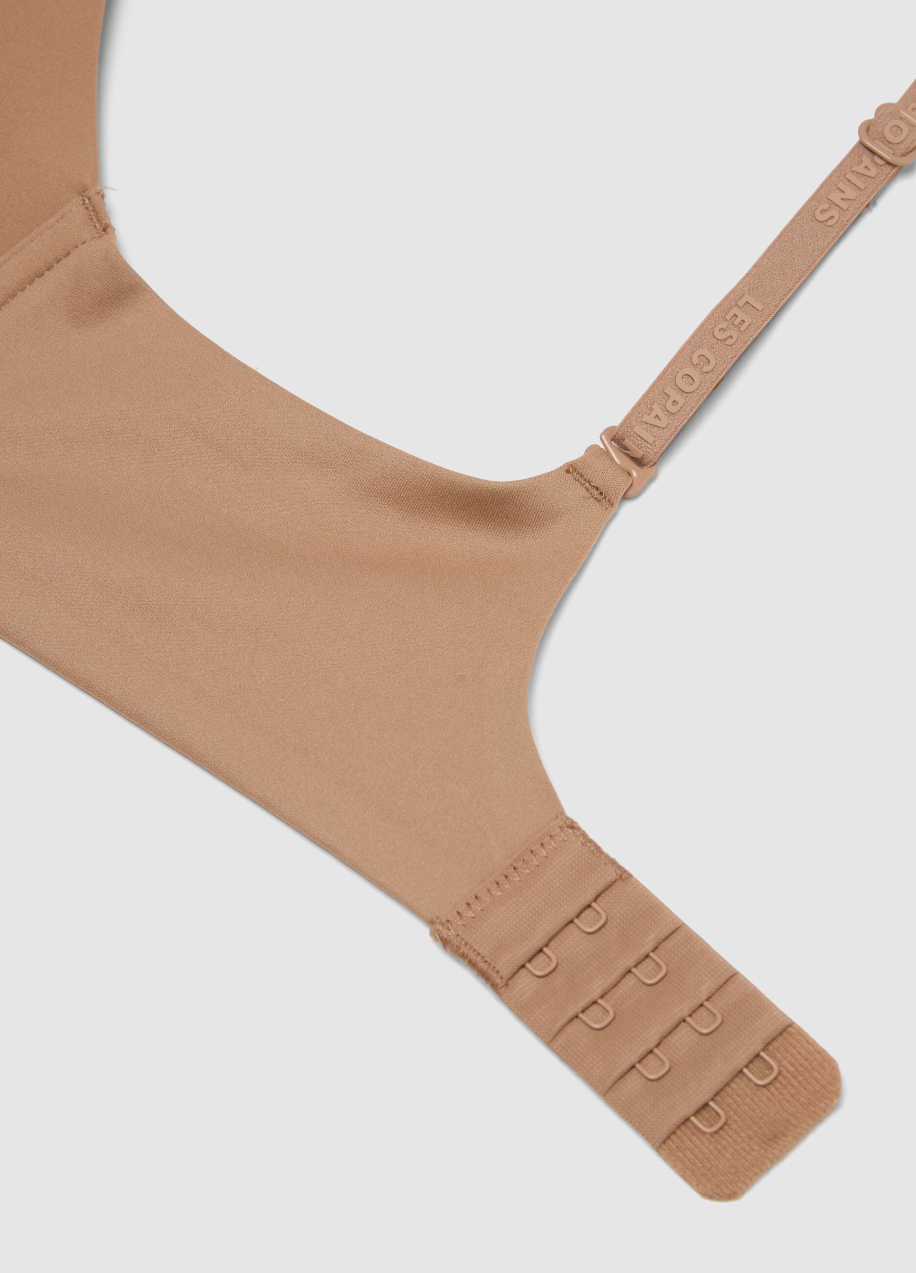 Beige regular fit bra