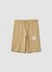 Boy's beige pure cotton shorts regular fit_3