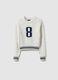 Girls' regular fit white pure cotton jumper with embroidery_3