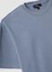 Blue pure cotton relaxed-fit short-sleeve T-shirt_2