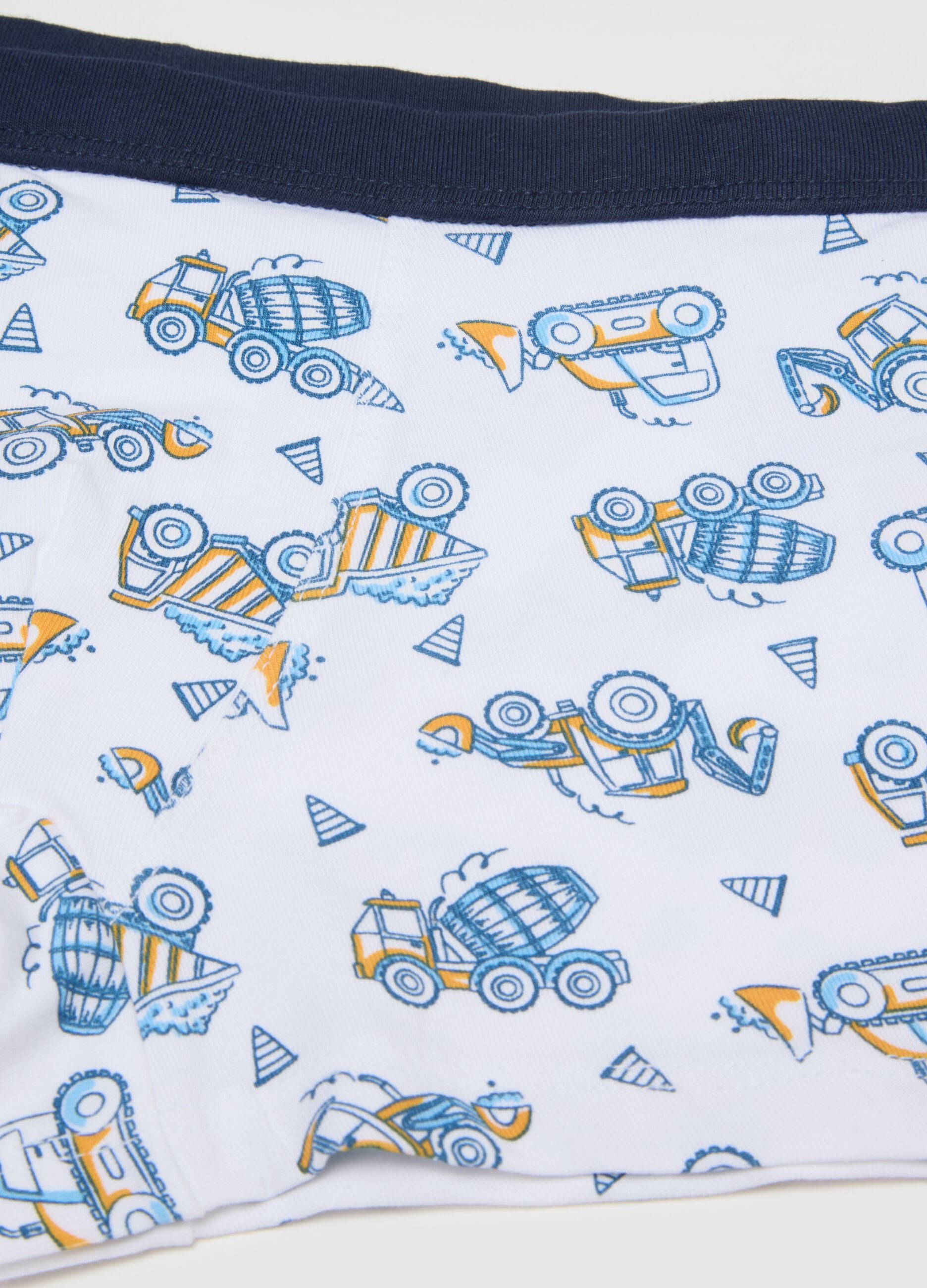 Children's regular fit multicoloured stretch cotton boxer shorts