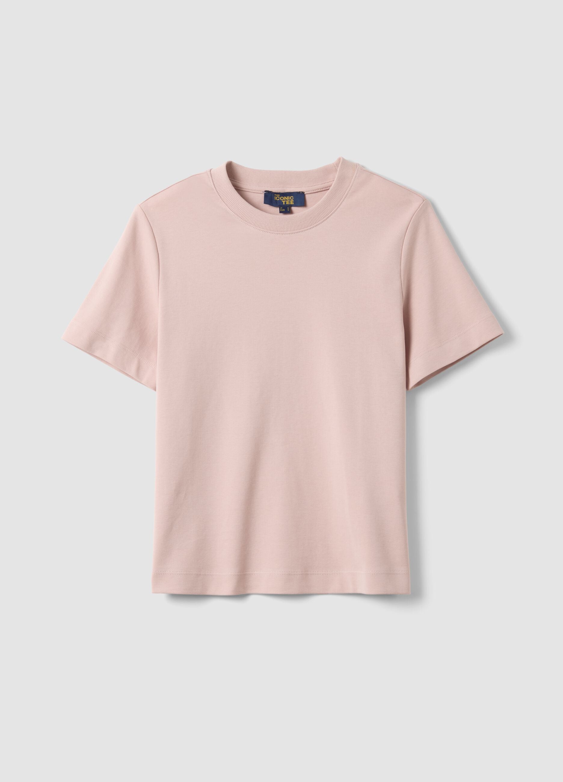 Pink pure cotton relaxed fit T-shirt