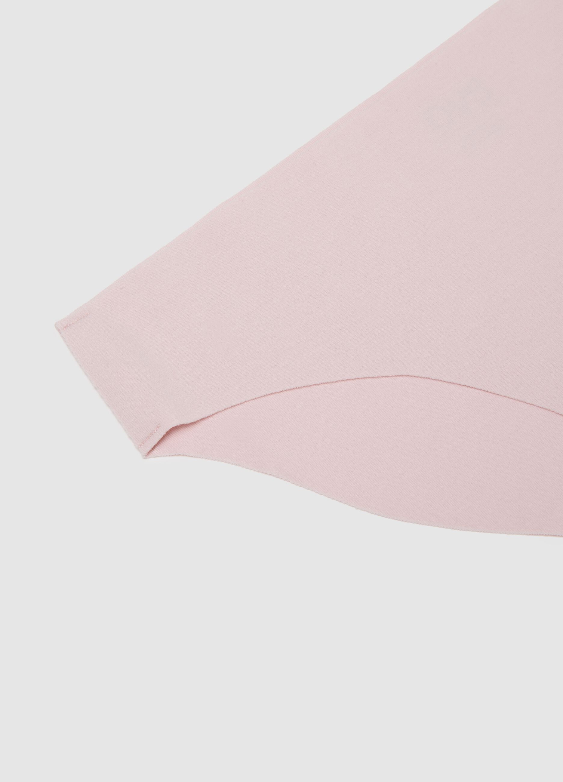 Pink Regular Fit Stretch Cotton Briefs