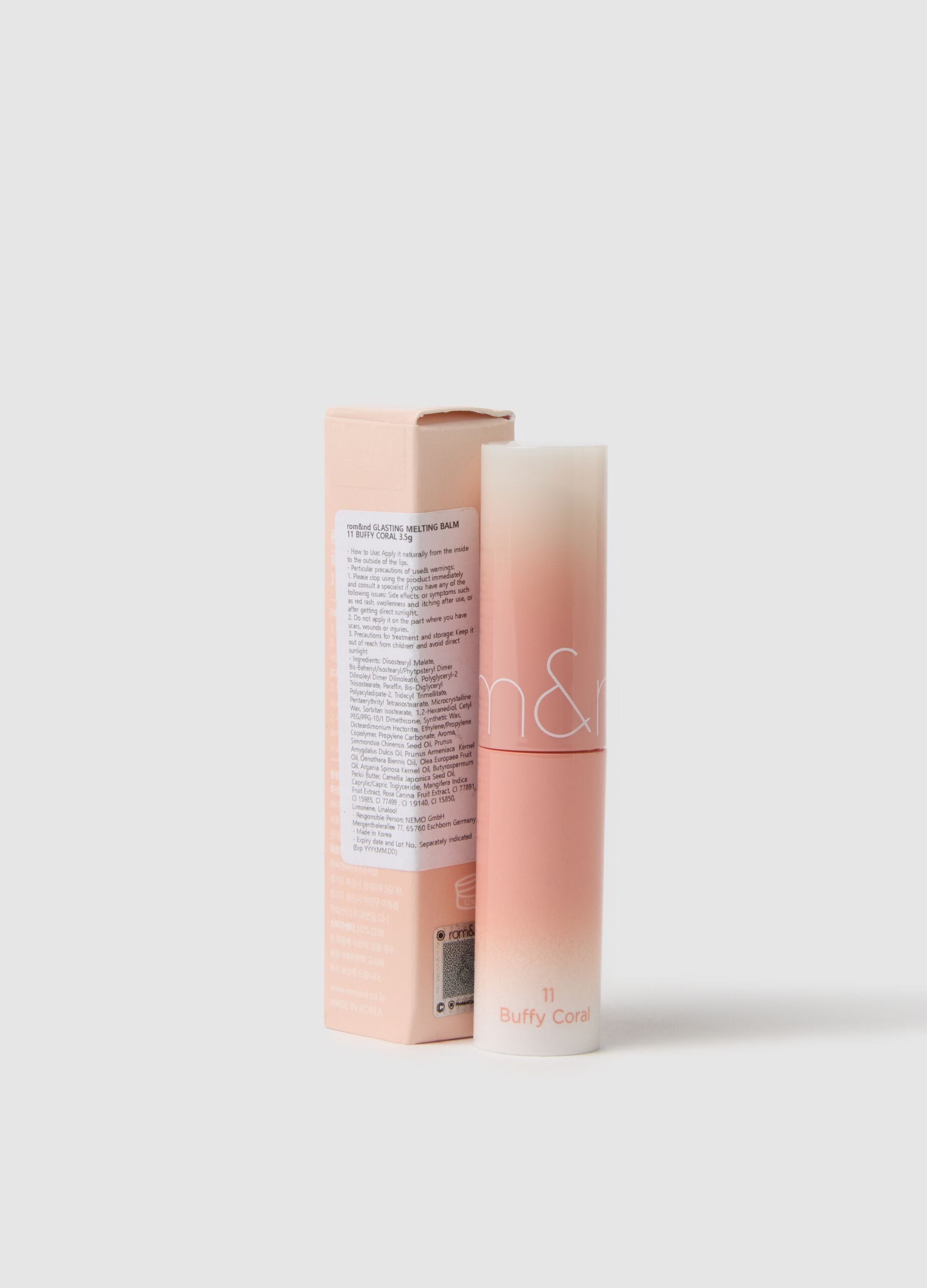 ROM&ND GLASTING MELTING BALM 11 BUFFY CORAL - Korean make-up
