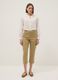 White pure cotton shirt regular fit deep V with polka dots_1