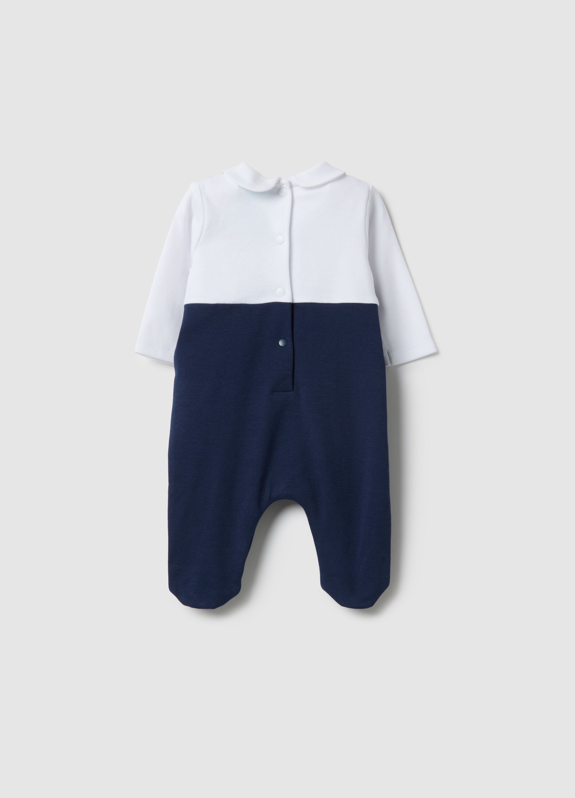 Baby girl regular fit multicolour pure cotton playsuit with Disney embroidery