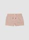 Brown striped boys&rsquo; swim boxer shorts with palm embroidery_0