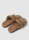 Beige sandals with buckles and metallic details_2