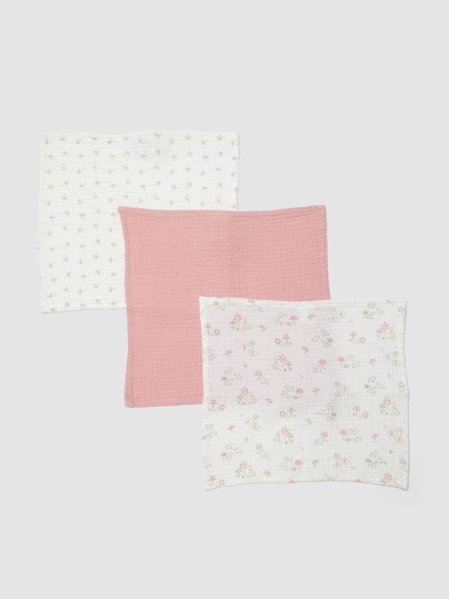 Multicolour pure cotton muslin 3-pack for newborns_0
