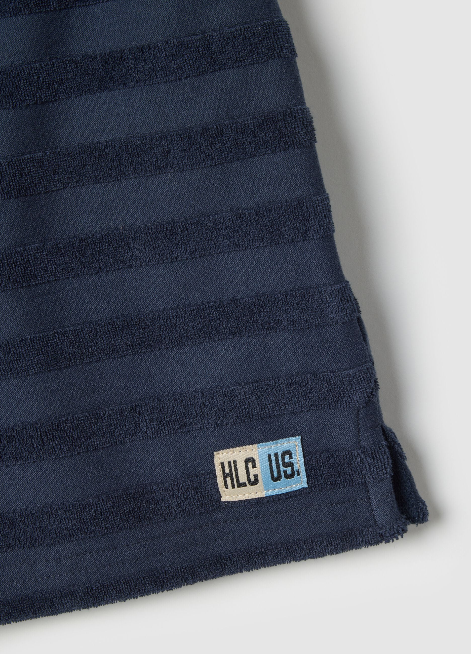 Regular fit blue striped pure cotton polo shirt for boys