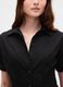 Short Sleeve Black Cotton Dress_2