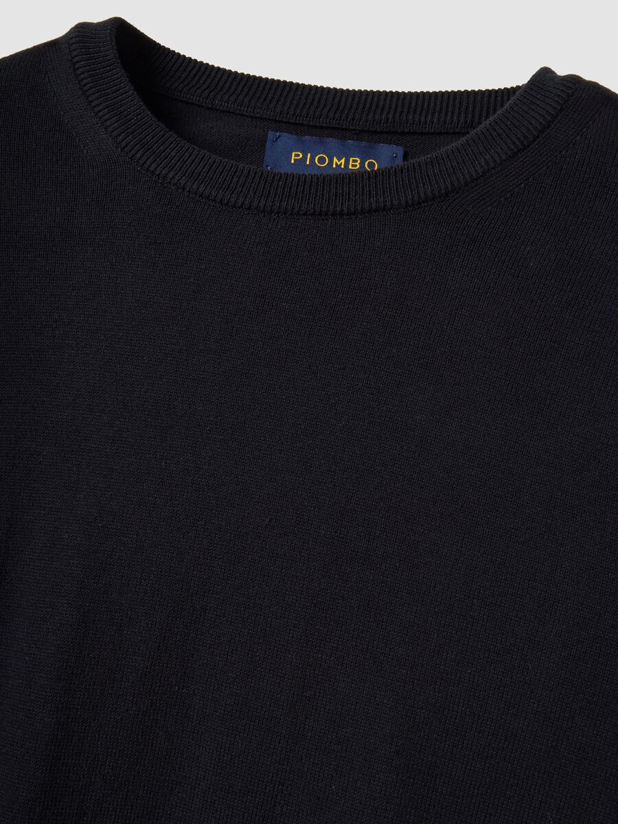 Black sweater in pure cotton_5