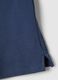 Blue short sleeve cotton blend polo shirt regular fit_5