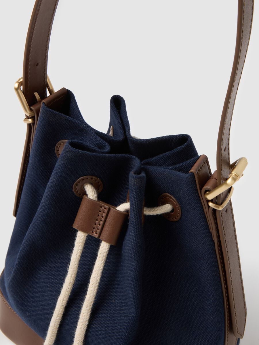 Borsa a spalla in puro cotone multicolor con chiusura a strozzo_2