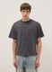 Grey pure cotton regular fit shirt with buttons_1