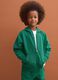 Green pure cotton hoodie, regular fit, for boys_1