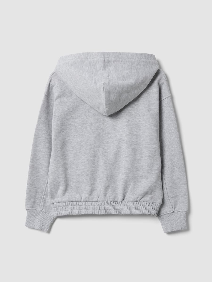 Grey pure cotton hooded sweatshirt_1
