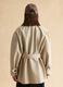 Beige cotton blend regular fit trench with belt_3