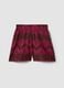 Multicolour pure cotton shorts with openwork embroidery, regular fit_4