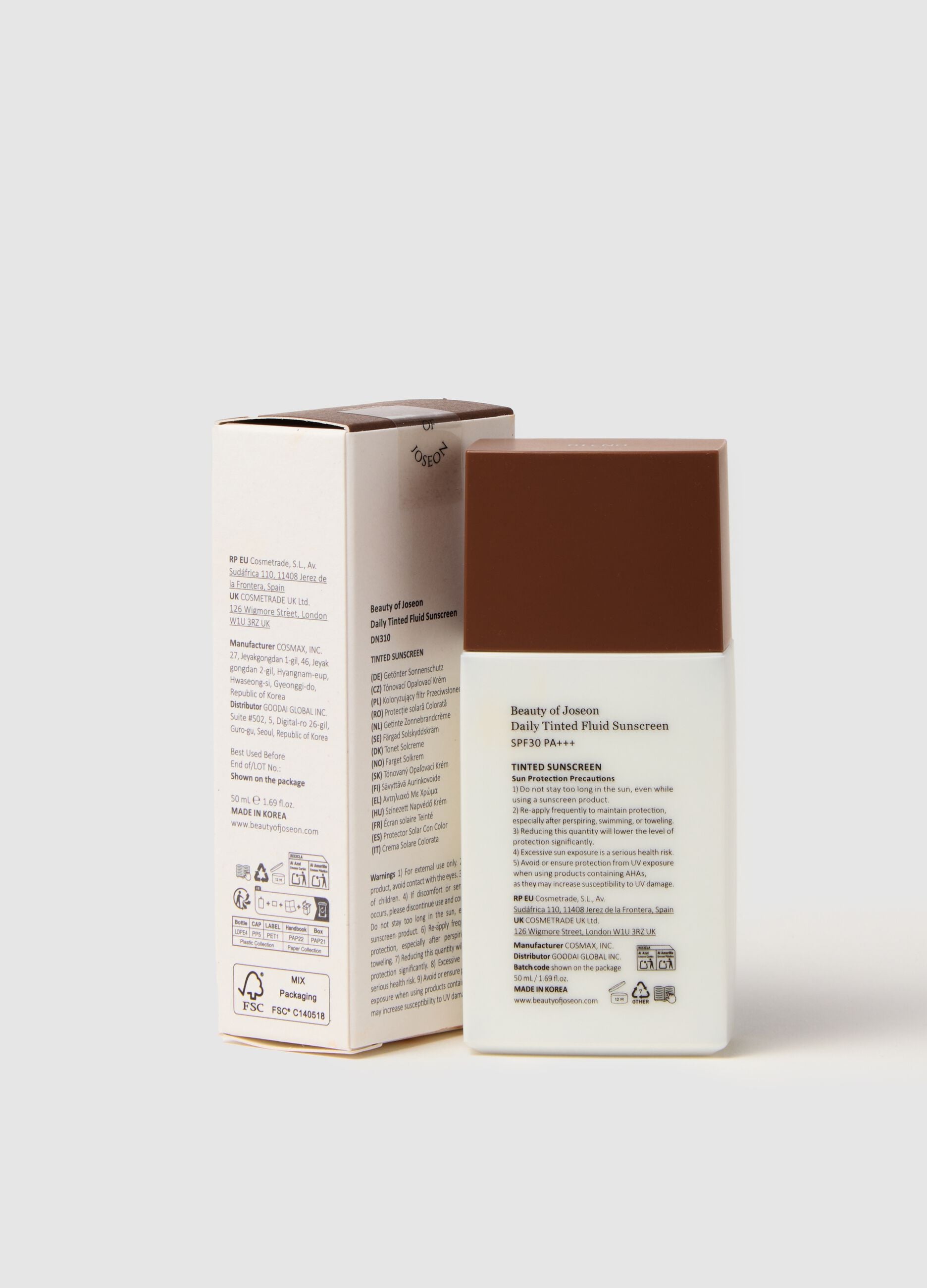 Tinted Sunscreen with SPF - Korean Skincare