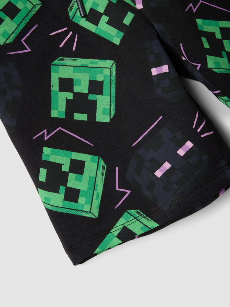 Multicolour cotton-blend boys&rsquo; shorts with Minecraft print_2